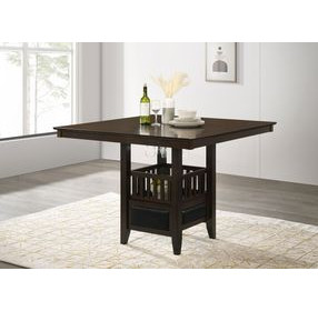 Jaden Espresso Square Counter Height Dining Table
