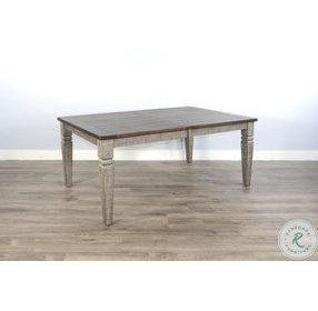 Hillside Hearth Gray 90" Extendable Rectangular Dining Table