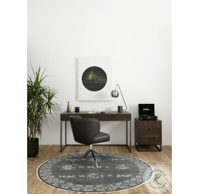 Kelby Vintage Brown 2 Drawer Filing Cabinet