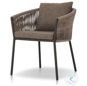 Porto Ellor Brown Outdoor Dining Chair