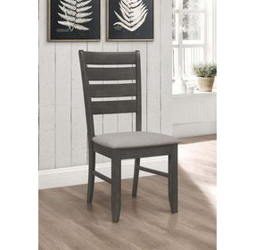 Dalila Grey Ladder Back Side Chair Set of 2