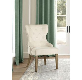 Florence Beige Upholstered Side Chair