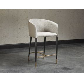 Asher Flint Grey And Napa Taupe Counter Height Stool