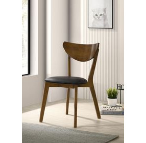 Malone Black Upholstered Side Chair Set of 2