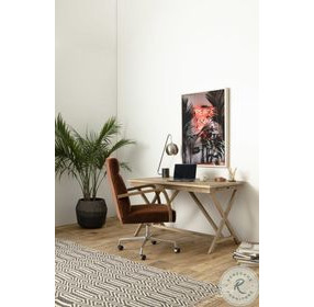 Bryson Distressed Nettlewood Burnt Auburn Desk Chair