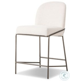 Astrud Crypton Nomad Snow Performance Fabric Counter Height Stool