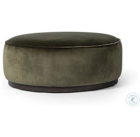 Sinclair Surrey Olive Large Round Ottoman