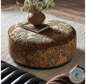Sinclair Balkan Ochre Large Round Ottoman
