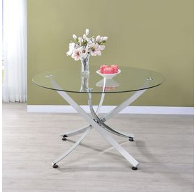 Beckham Chrome Round Dining Table