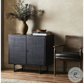 Carmel Black Wash Small 2 Door Cabinet