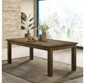 Coleman Rustic Golden Brown Rectangular Dining Table