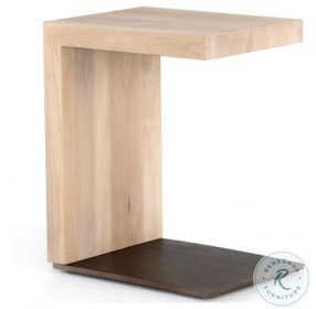 Hudson Ashen Walnut And Gunmetal C End Table