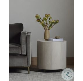 Hudson Ashen Walnut Round End Table