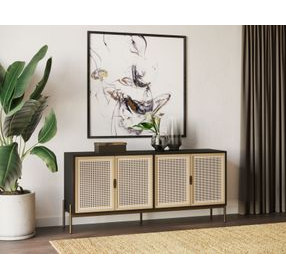 Avida Black And Gold Large Sideboard