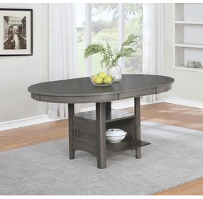 Lavon Medium Grey Extendable Dining Table