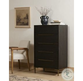Wyeth Dark Carbon 5 Drawer Dresser