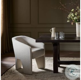 Fae Nova Taupe Performance Fabric Dining Chair