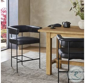 Carrie Sonoma Black Bar Stool