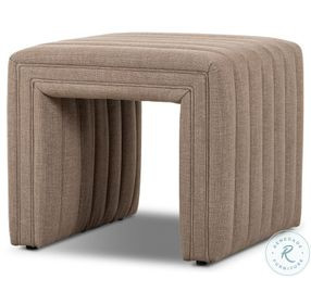 Augustine Crypton Nomad Taupe Performance Fabric Rectangular Ottoman