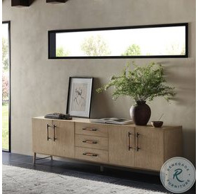Rosedale Chaps Sand Yucca Oak Veneer 94" Media Console