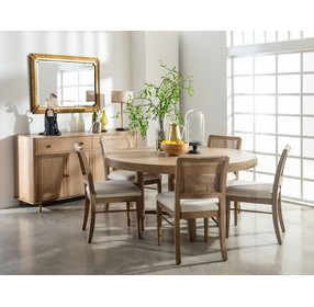Arini Sand Wash Round Dining Room Set