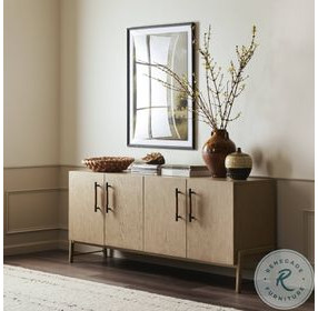 Rosedale Yucca Oak Veneer 4 Door Sideboard