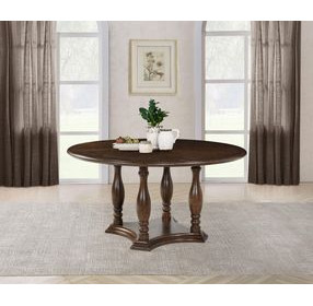 Landon Rich Brown 60" Round Dining Table