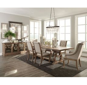Brockway Barley Brown Extendable Rectangular Dining Room Set