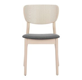 Kellua Gray Upholstered Dining Chair Set of 2