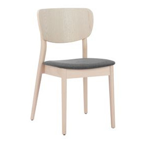 Kellua Gray Upholstered Dining Chair Set of 2