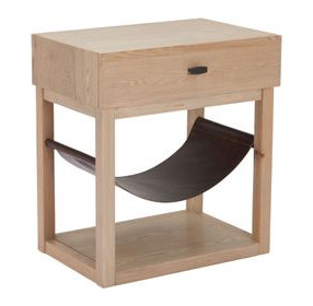 Haram Natural Rectangular Side Table