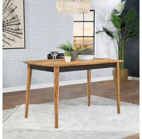 Partridge Natural Sheesham and Black Counter Height Dining Table