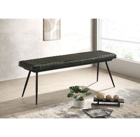 Partridge Espresso And Black Cushion Bench