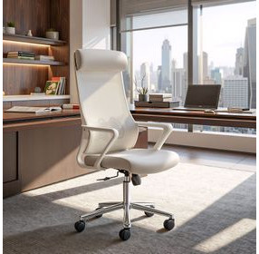Jett Light Gray High Back Office Chair