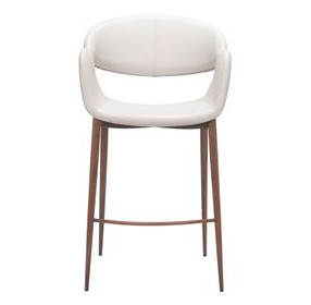 Limay Beige Upholstered Counter Height Stool