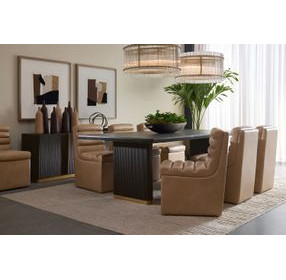 Kalla Charcoal And Natural Rectangular Dining Table