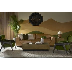 Albans Antique Brass And Black Occasional Table Set