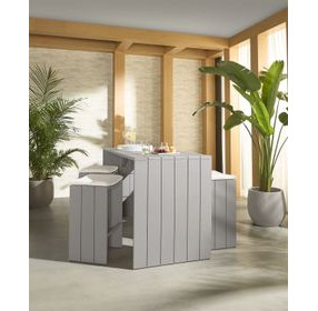 Verin Stinson White Outdoor Bar Stool