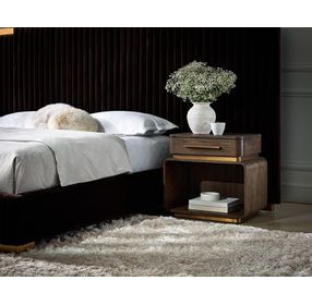 Jiro Brown 1 Drawer Nightstand