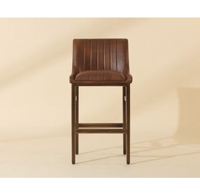 Ellsworth Bravo Cognac Upholstered Barstool