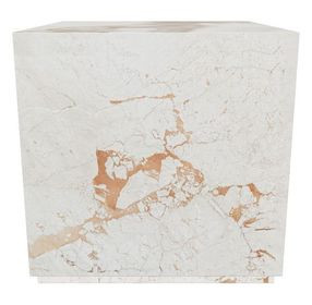 Arlo Cream Breccia Square Marble Top End Table