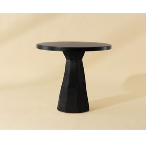 Kliff Black 34" Round Outdoor Bistro Table