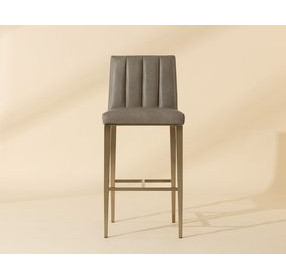 Wilbur Ivanhoe Mineral Upholstered Bar Stool