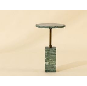 Mizani Sage Round Concrete Top Outdoor End Table