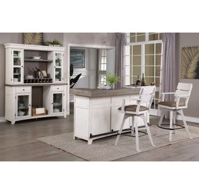 La Sierra Brown Double Panel Back Spectator Upholstered Barstool