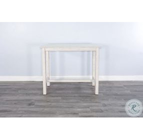 Seabright White Rectangular Pub Table