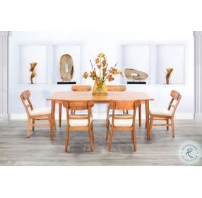 Cinnamon Mindi Medium Brown 72" Rectangular Dining Table