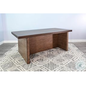 Autumn Echo Dark Brown 86" Rectangular Counter Height Dining Table