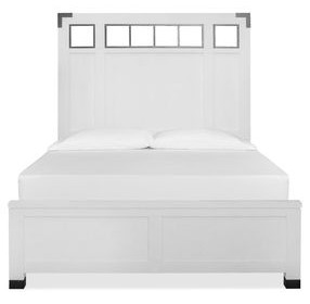 Harper Springs Silo White Queen Panel Bed