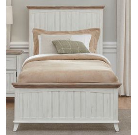 Beach Comber Weathered White And Sand Top Youth Panel Bedroom Set